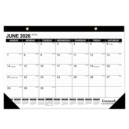 Patterned Desk Calendar - Small