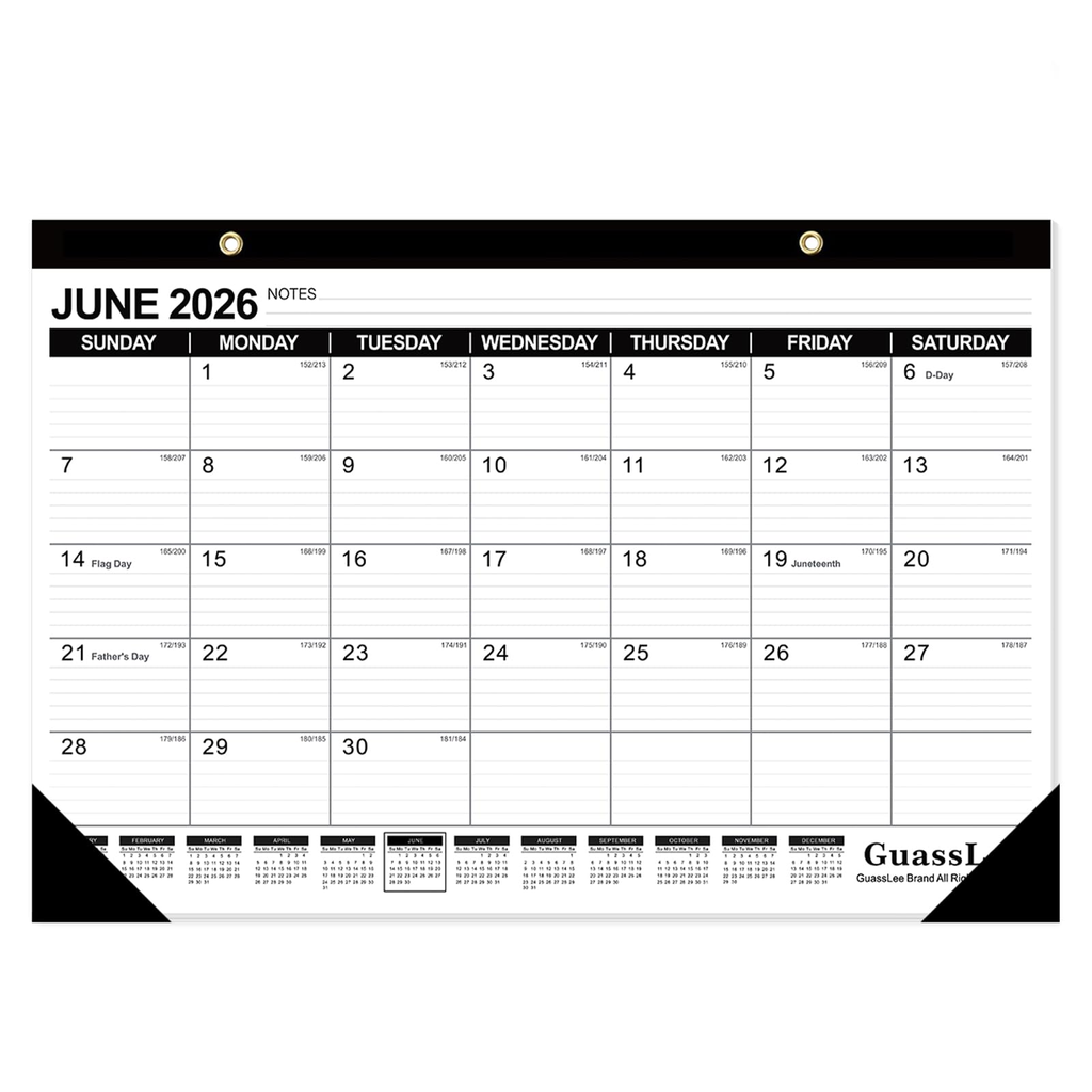 Patterned Desk Calendar - Small