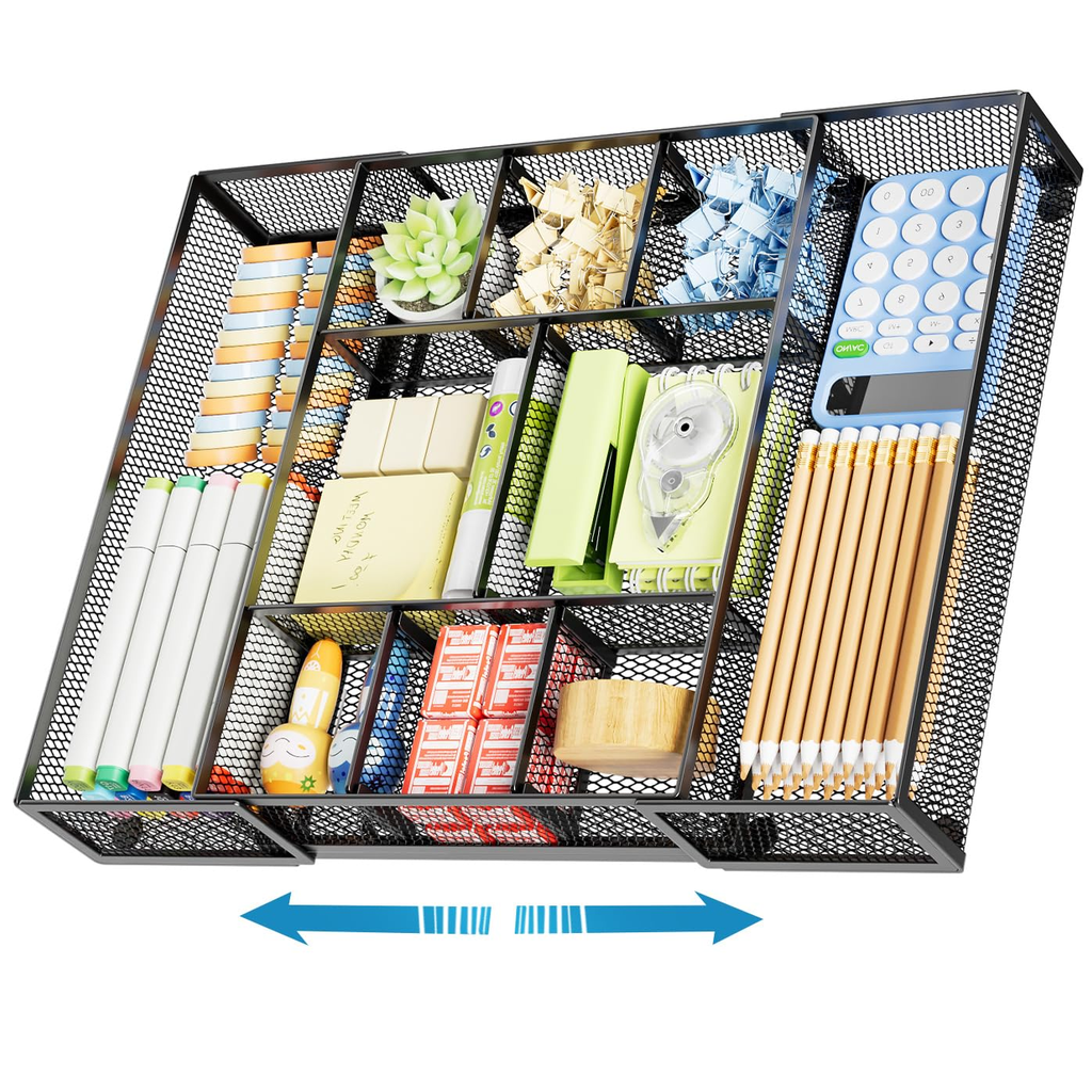 Lightweight Desk Drawer Organizer - Gray