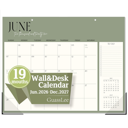 Neutral Desk Calendar - Medium