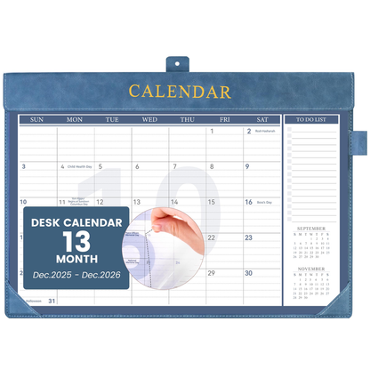Neutral Desk Calendar - Set of 2