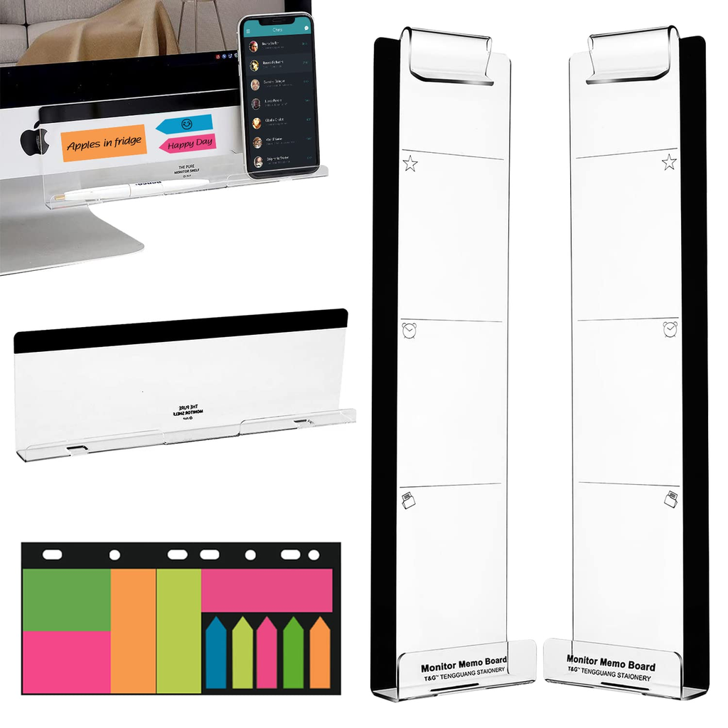 Colorful Sticky Note Holder - Charcoal