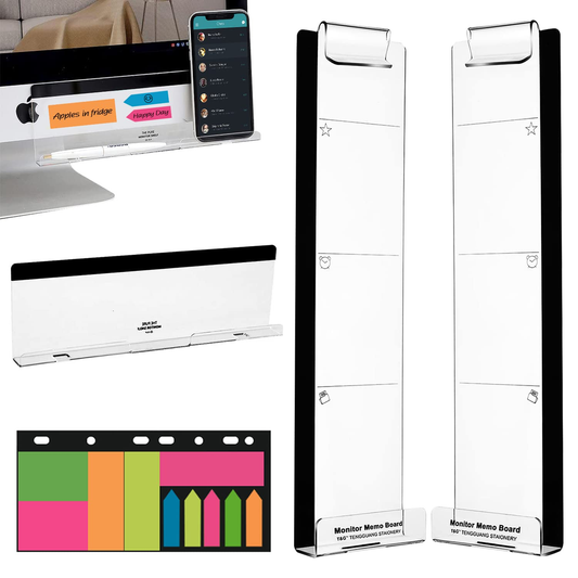 Colorful Sticky Note Holder - Charcoal