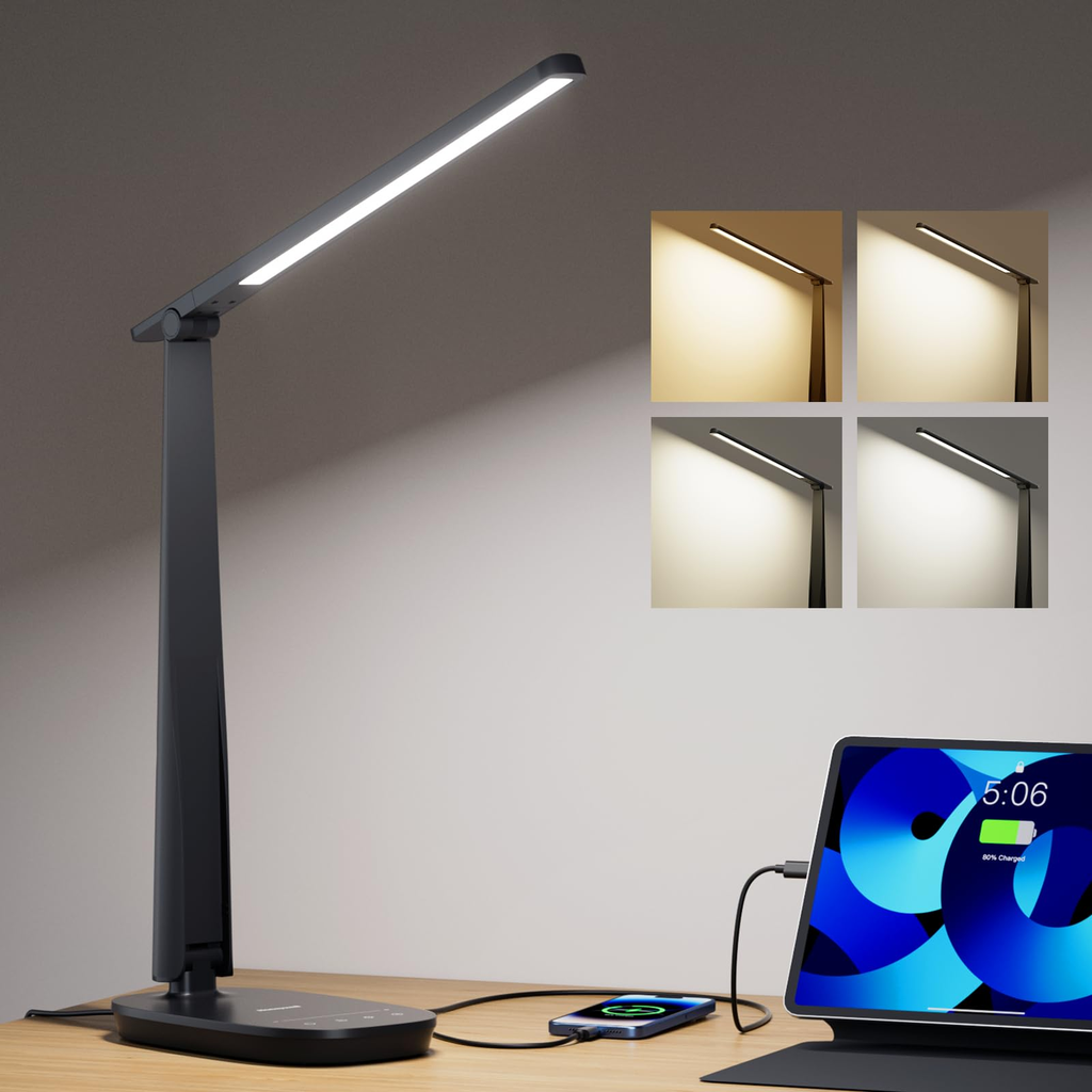 Natural Desk Lamp - Olive